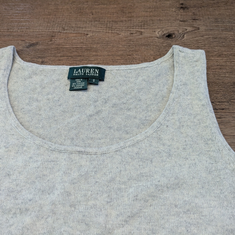 NWT Ralph Lauren Silk Cashmere Tank Top Sz Small - Picture 7 of 13
